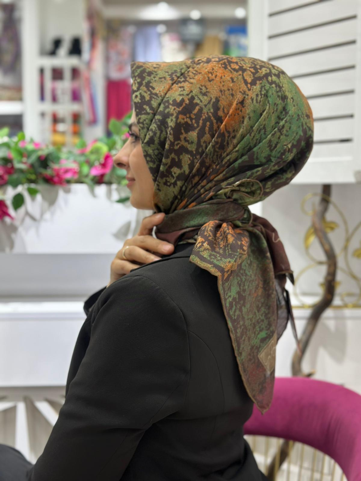La Boutique Organik Desenli Eşarp 2108-04