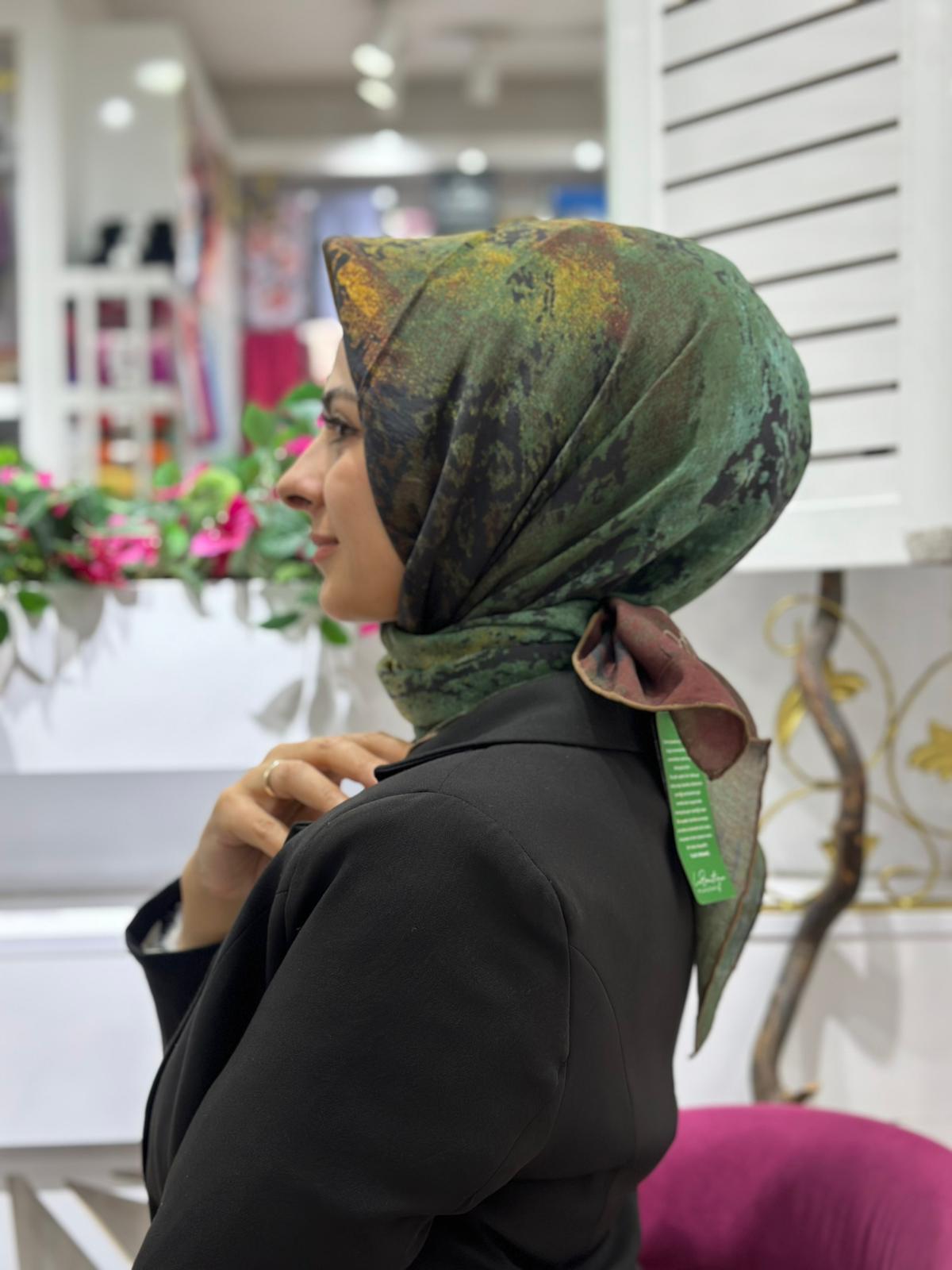 La Boutique Organik Desenli Eşarp 2108-01