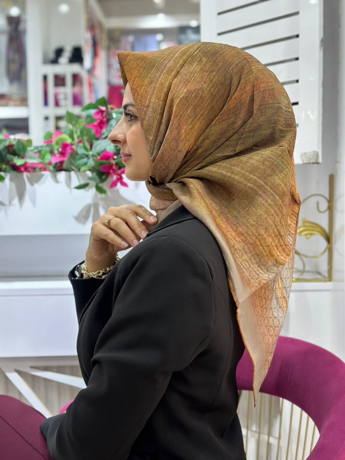 La Boutique Organik Desenli Eşarp 3