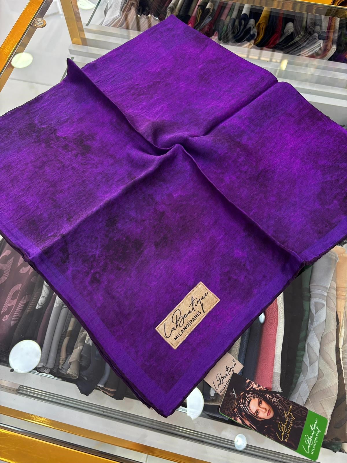 La Boutique Yeni Sezon Bulut Tek Renk Güz Yaz Serinliği Eşarp 7128