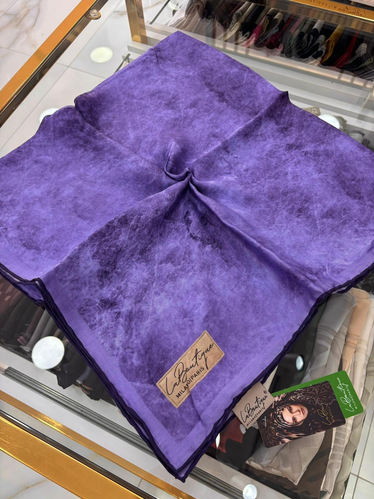 La Boutique Yeni Sezon Bulut Tek Renk Güz Yaz Serinliği Eşarp 5807