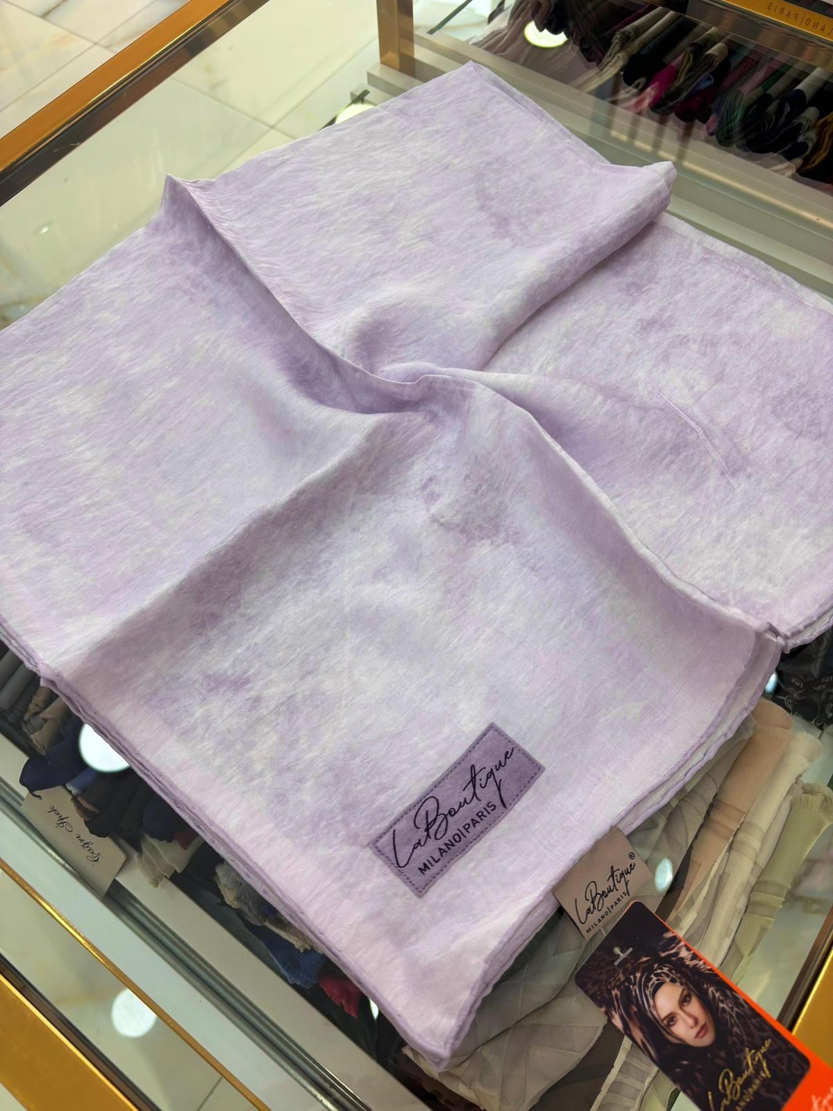 La Boutique Yeni Sezon Bulut Tek Renk Güz Yaz Serinliği Eşarp 7134