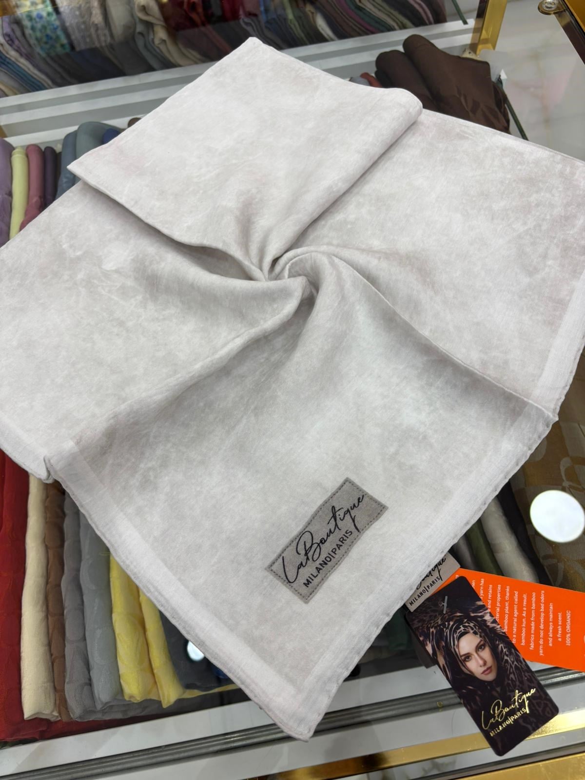 La Boutique Yeni Sezon Bulut Tek Renk Güz Yaz Serinliği Eşarp 7132