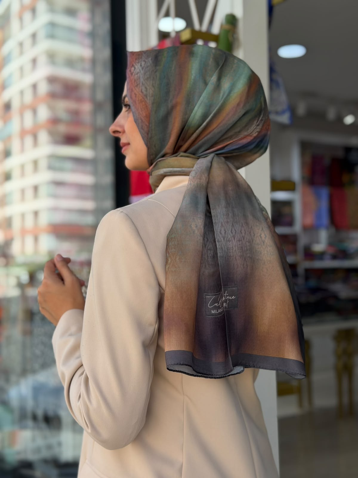La Boutique Yeni Sezon Desenli Özel Seri Şal 03