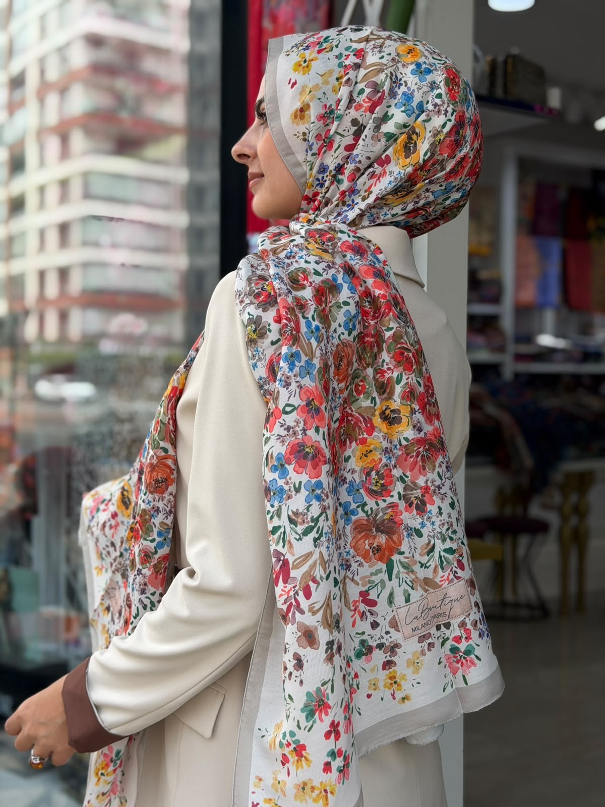 La Boutique Yeni Sezon Desenli Özel Seri Şal 06