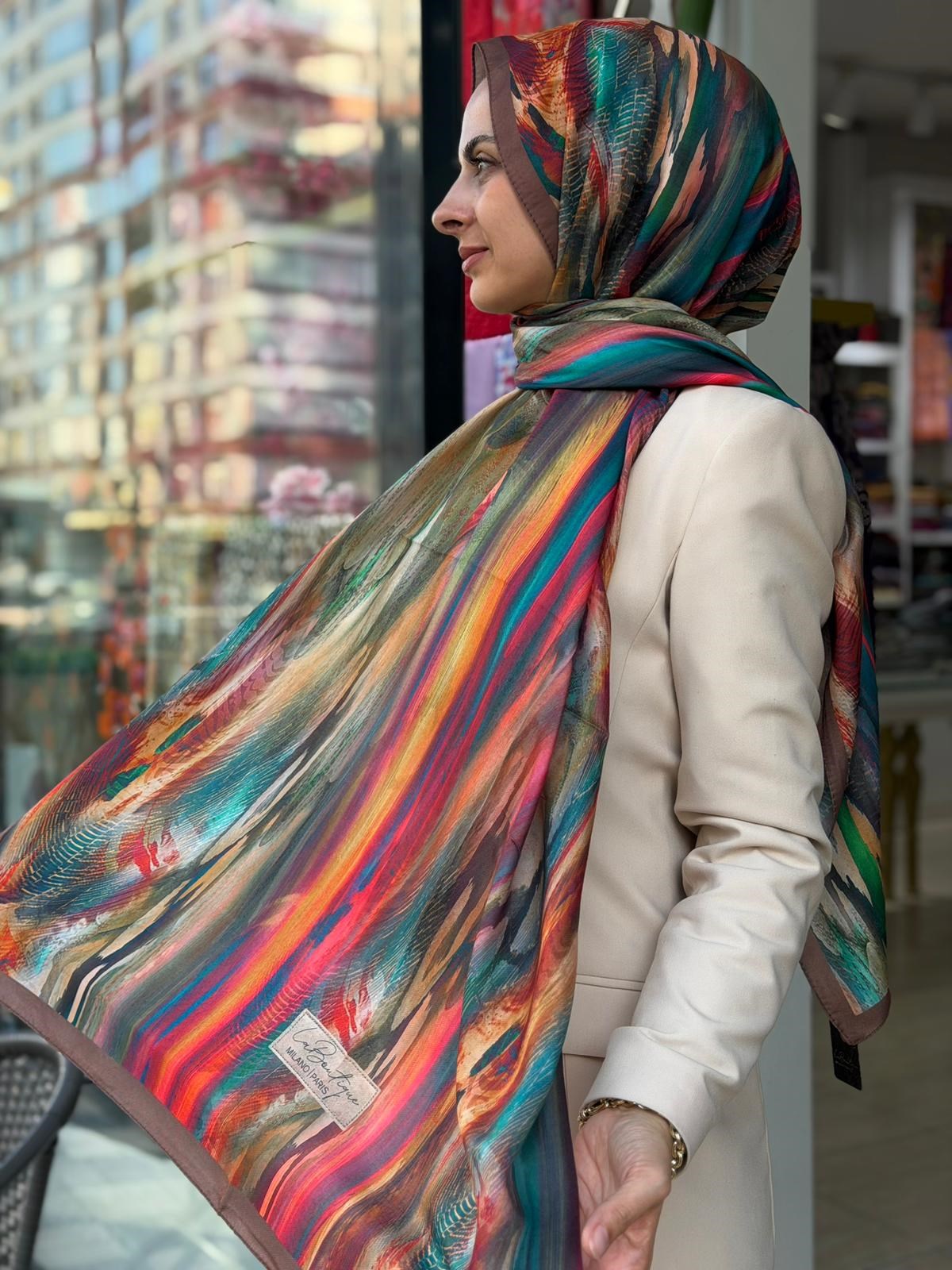 La Boutique Yeni Sezon Desenli Özel Seri Şal 01