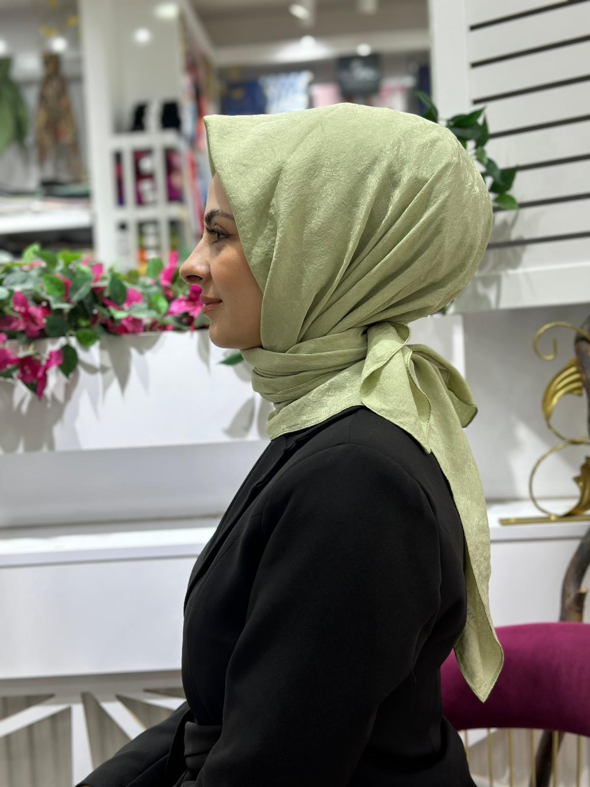 Liza Efekt Şal 28 Küf Yeşili Rengi