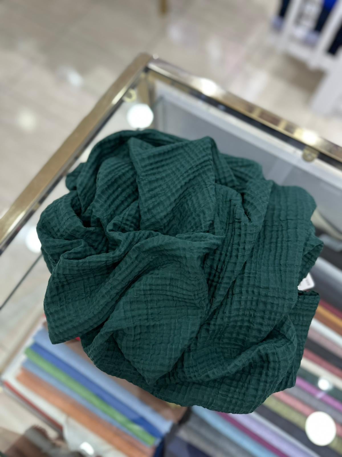 Müslin Tek Renk Gofret Şal 14