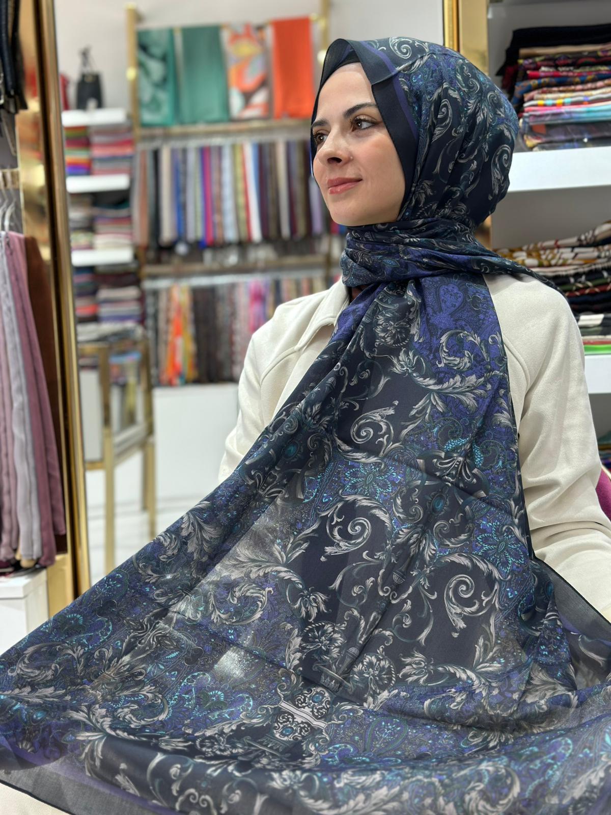 Pamuk İpek Ophelis Şal 01