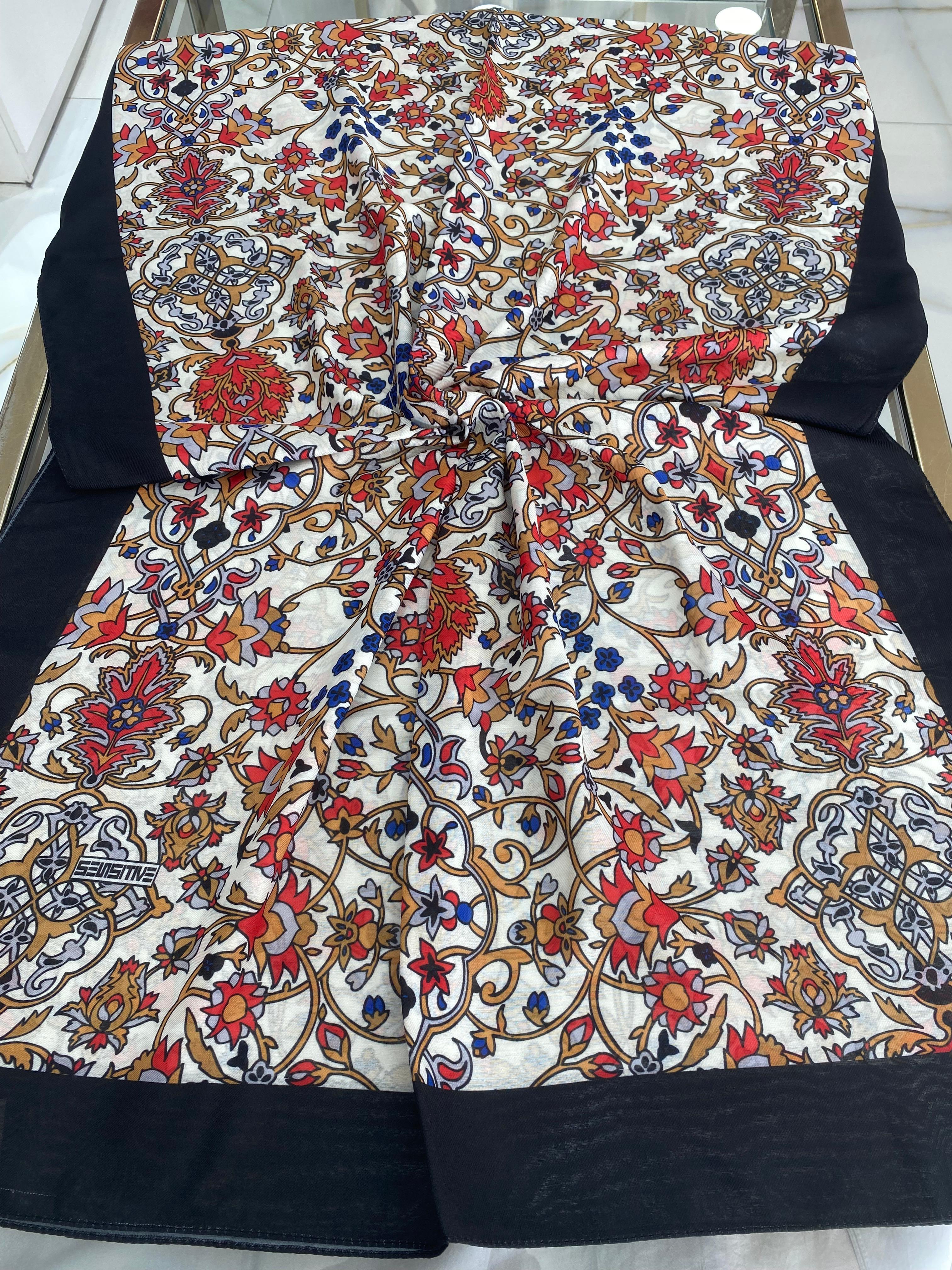 Sensitive Selçuk Motif Desenli Şal Pamuklu 01