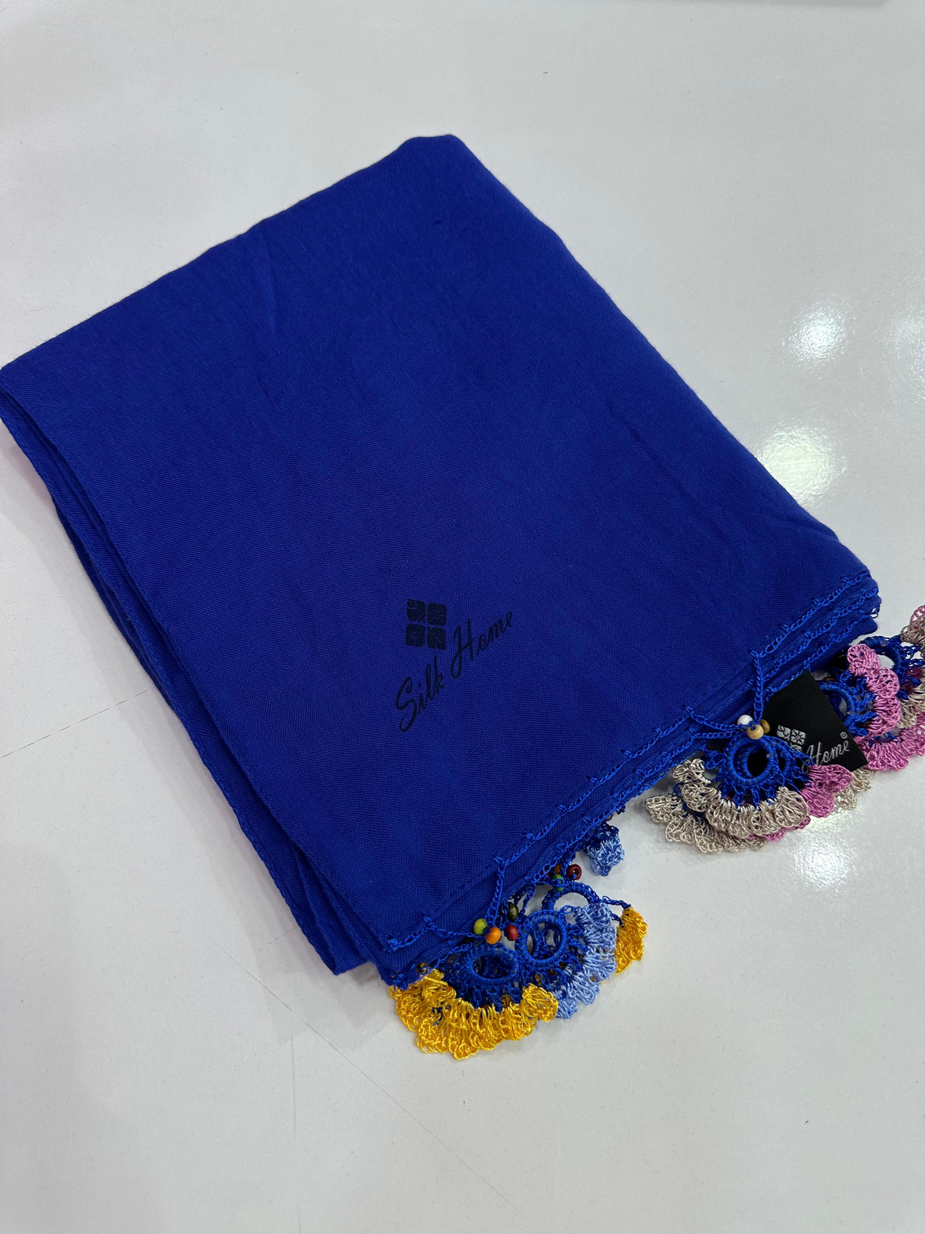 Silk Home Oyalı Şal Saks Rengi
