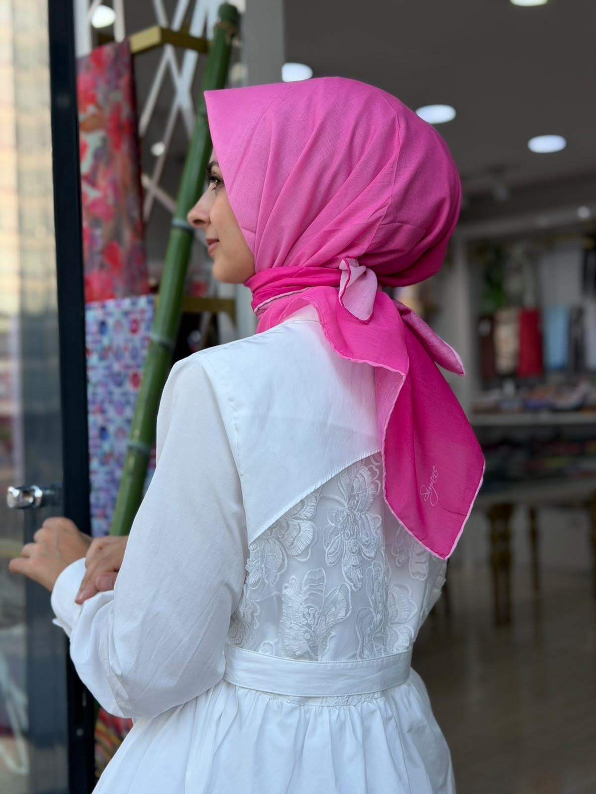 Siyane Degrade Natural Eşarp 11