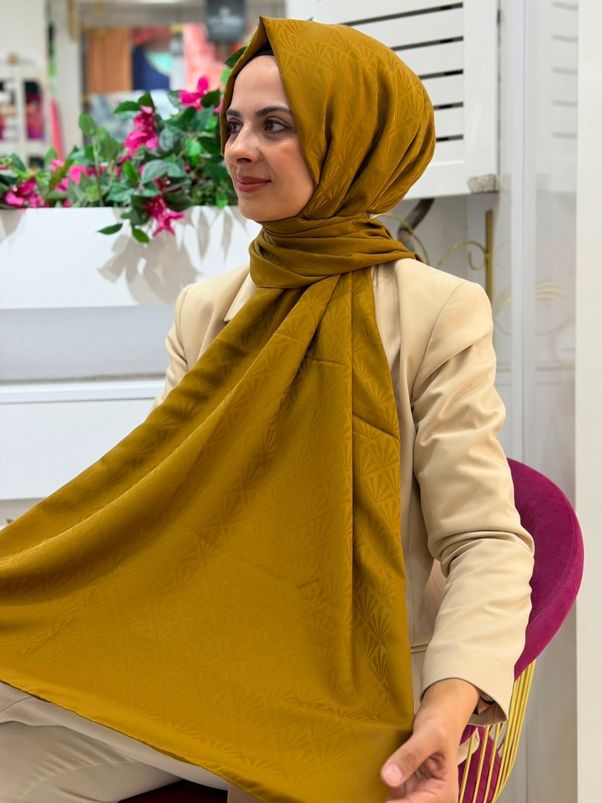 Siyane Havai Jakarlı Şal 11