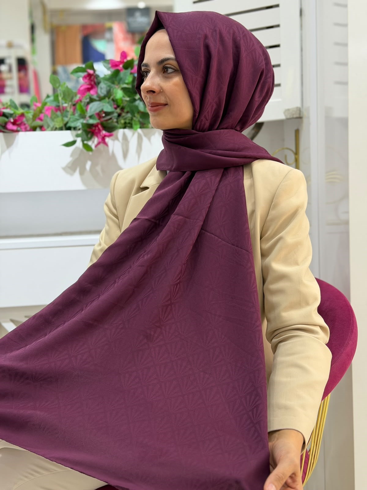 Siyane Havai Jakarlı Şal 19