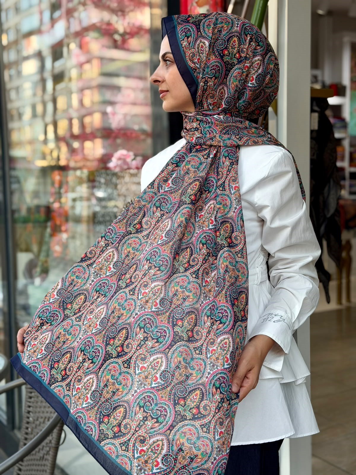 Siyane Natural Orantik Şal 01