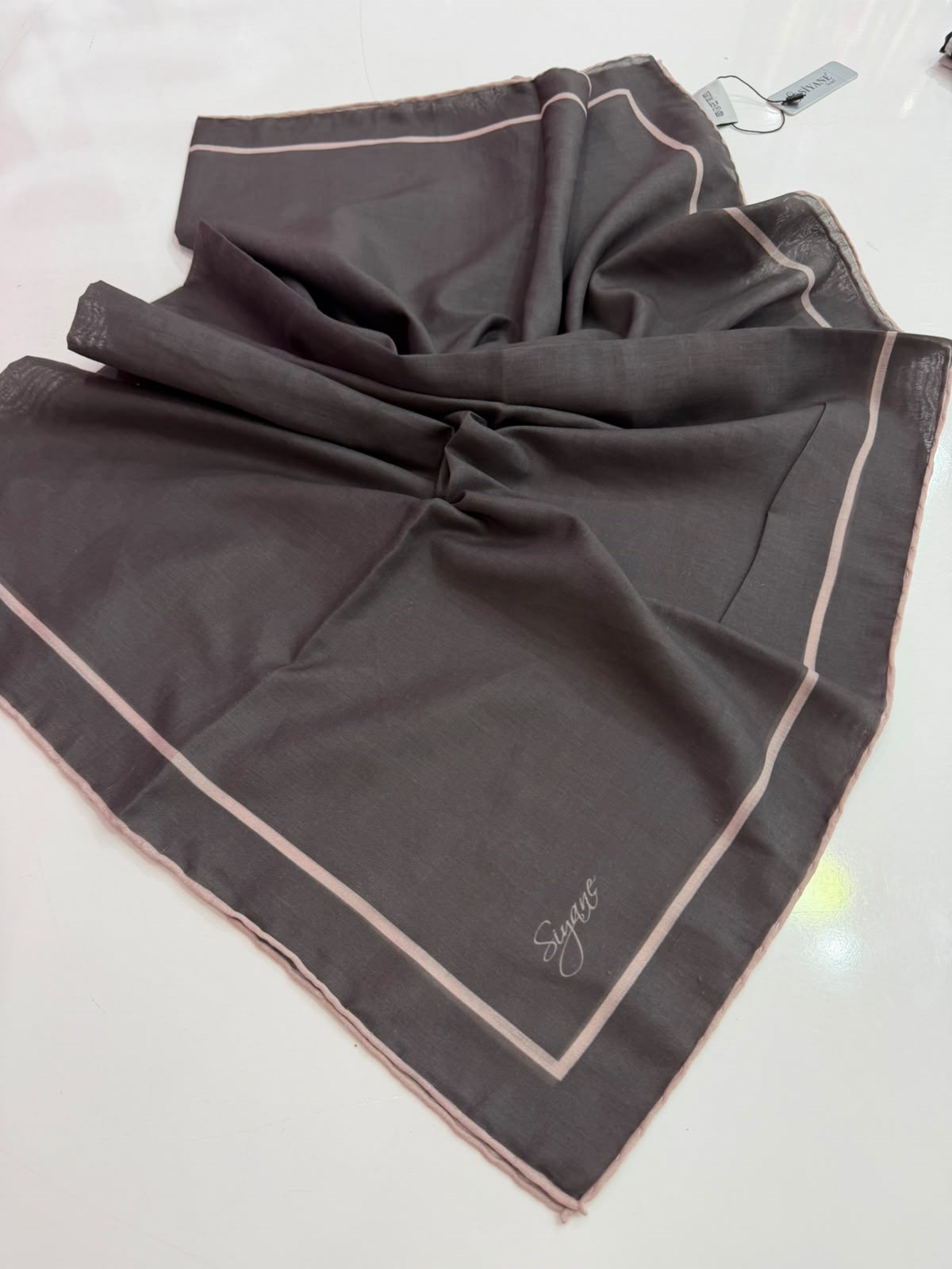 Siyane Natural Tek Renk Eşarp 07