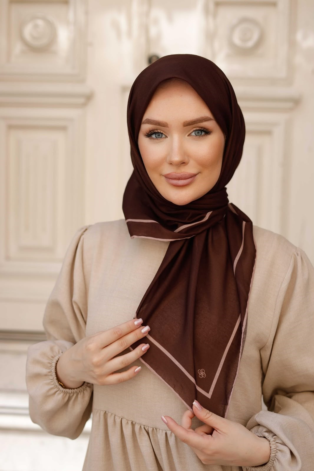 Siyane Natural Tek Renk Eşarp 21