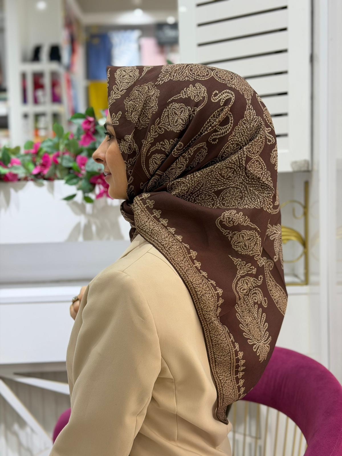 Siyane Yeni Motif Eşarp 04