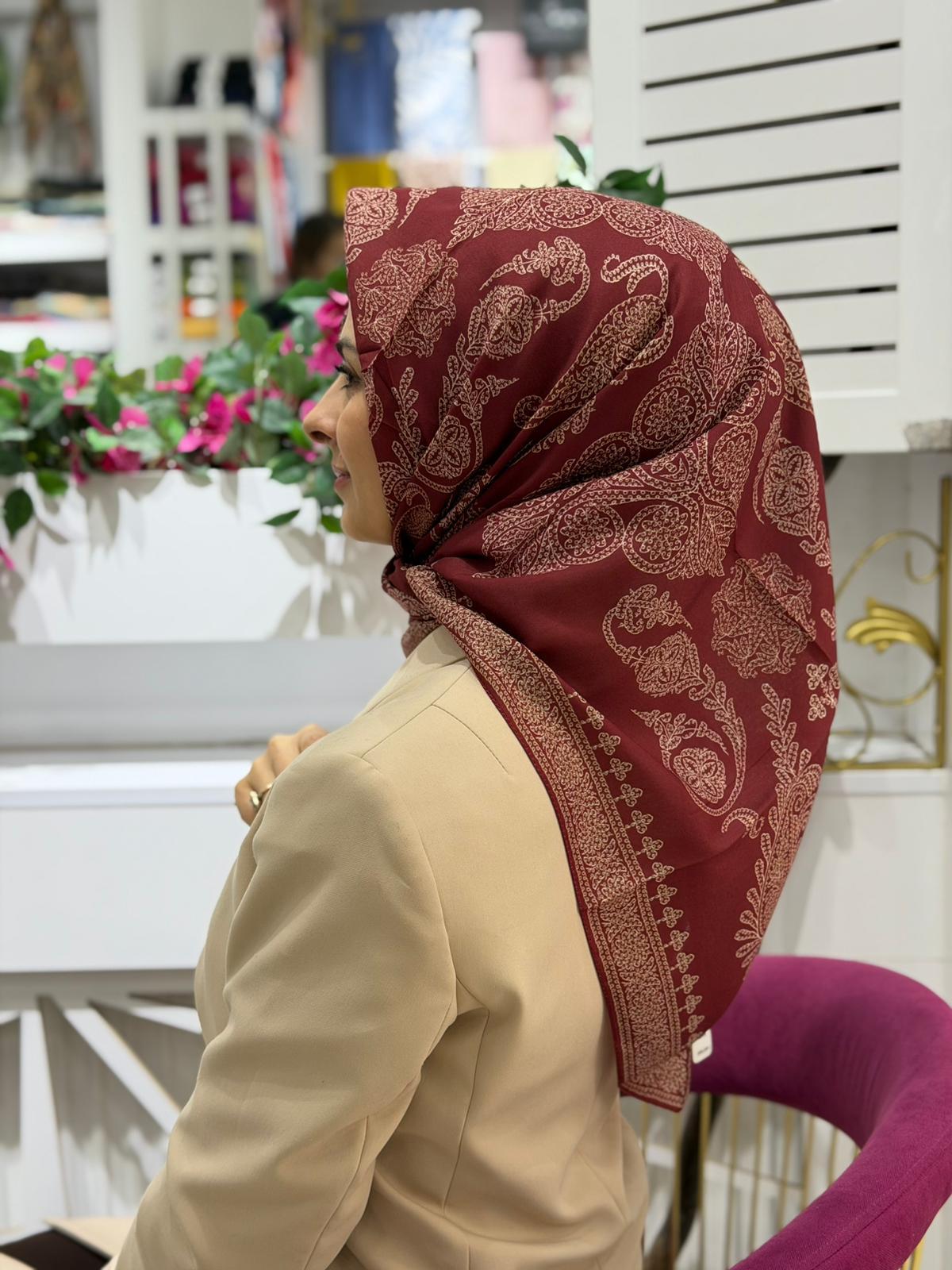 Siyane Yeni Motif Eşarp 08