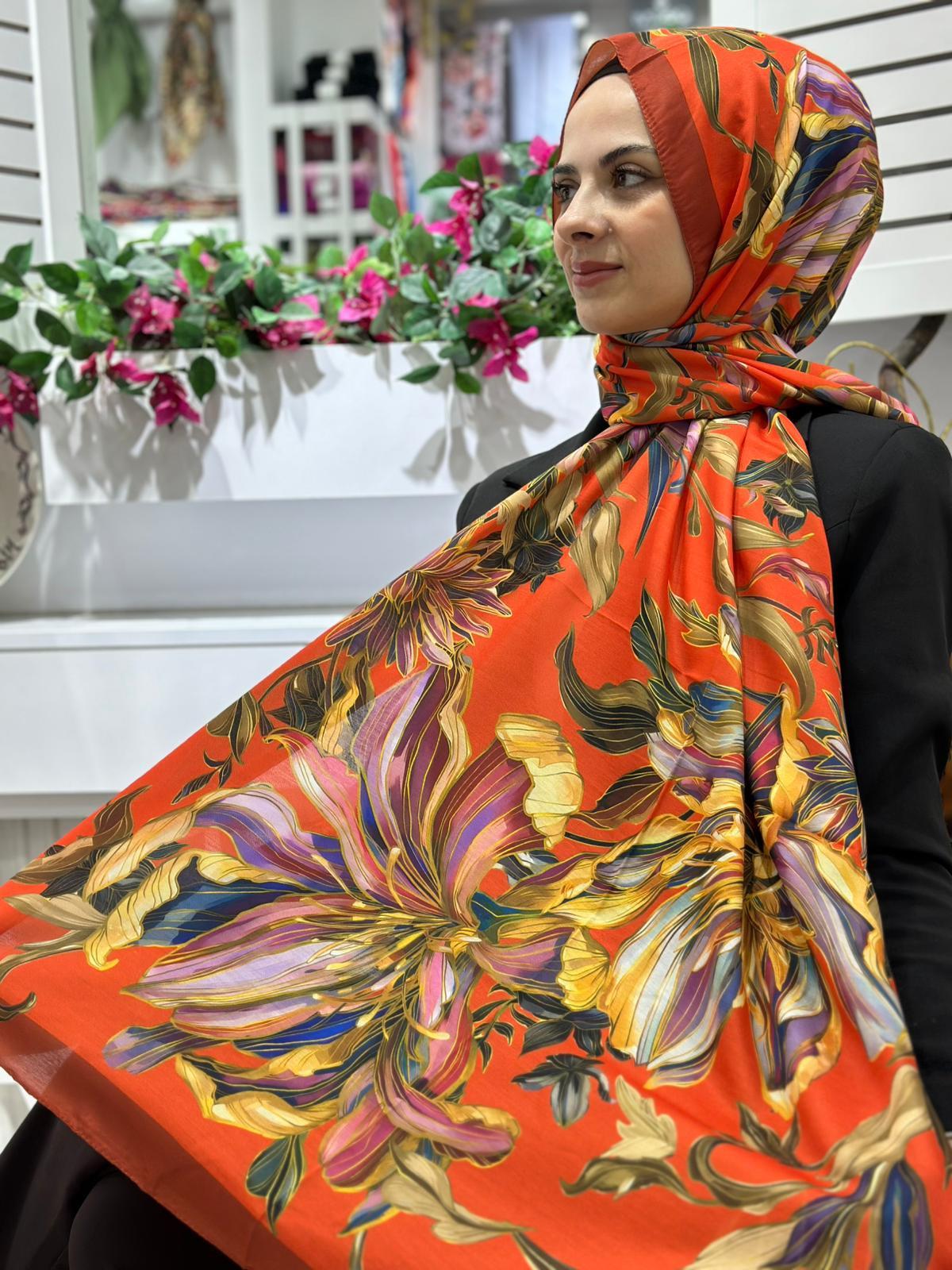 Siyane Zambak Şal 03
