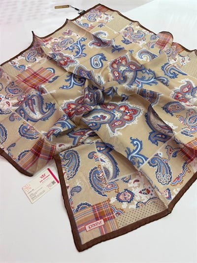 İpekevi Patchwork Desenli Tensel Eşarp 14