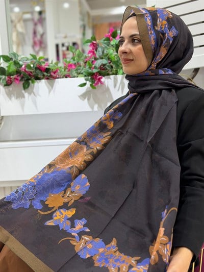 Shamia Jakarlı İpek Şal 07