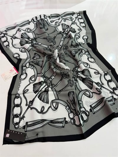 Sisley Desenli Floş Viskon Şal 08