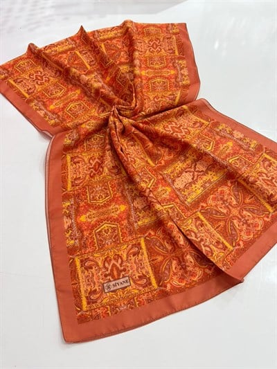 Siyane Desenli Pamuklu Şal 14
