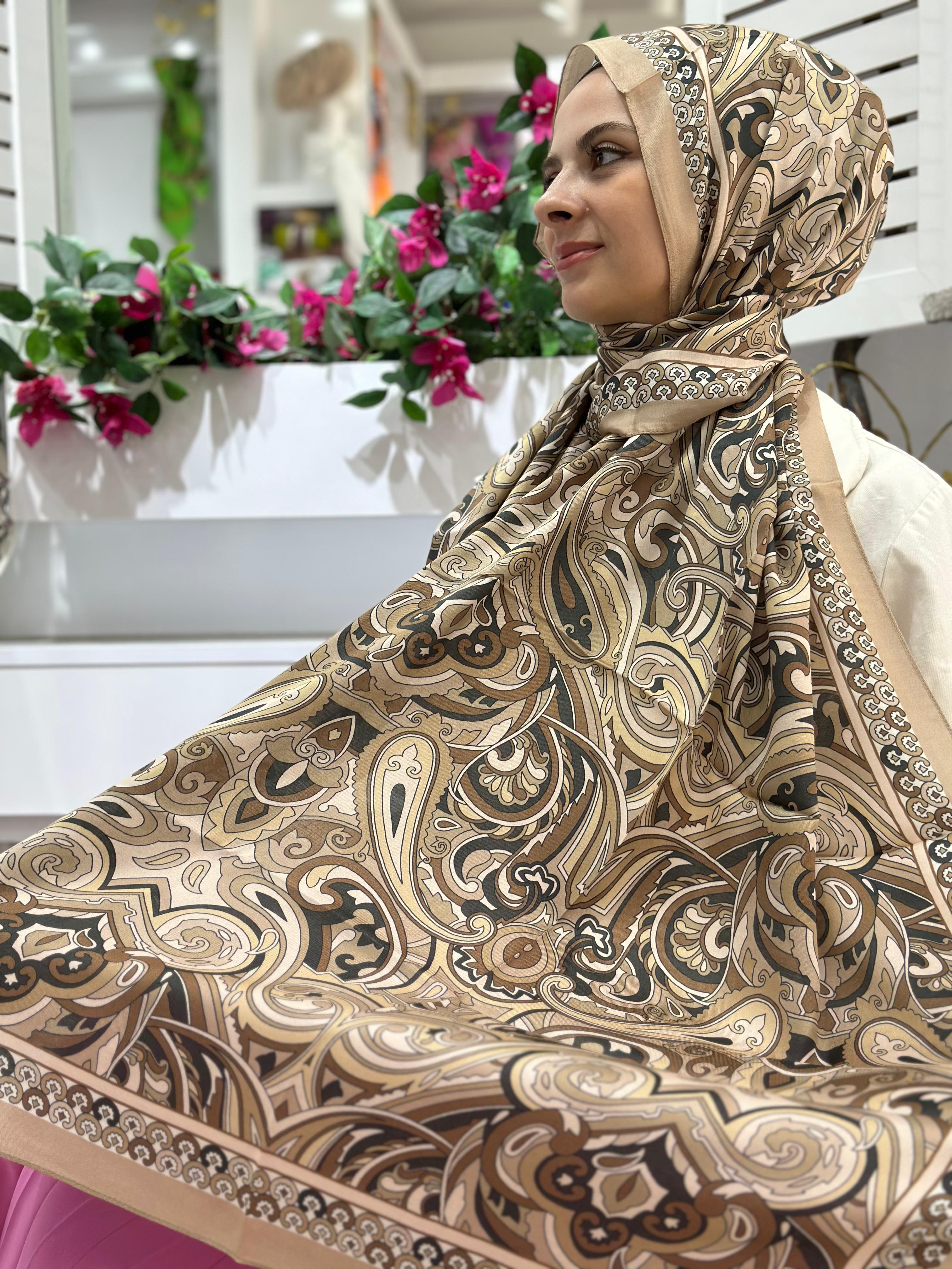 Armine Desenli Floş Viskon Şal 01