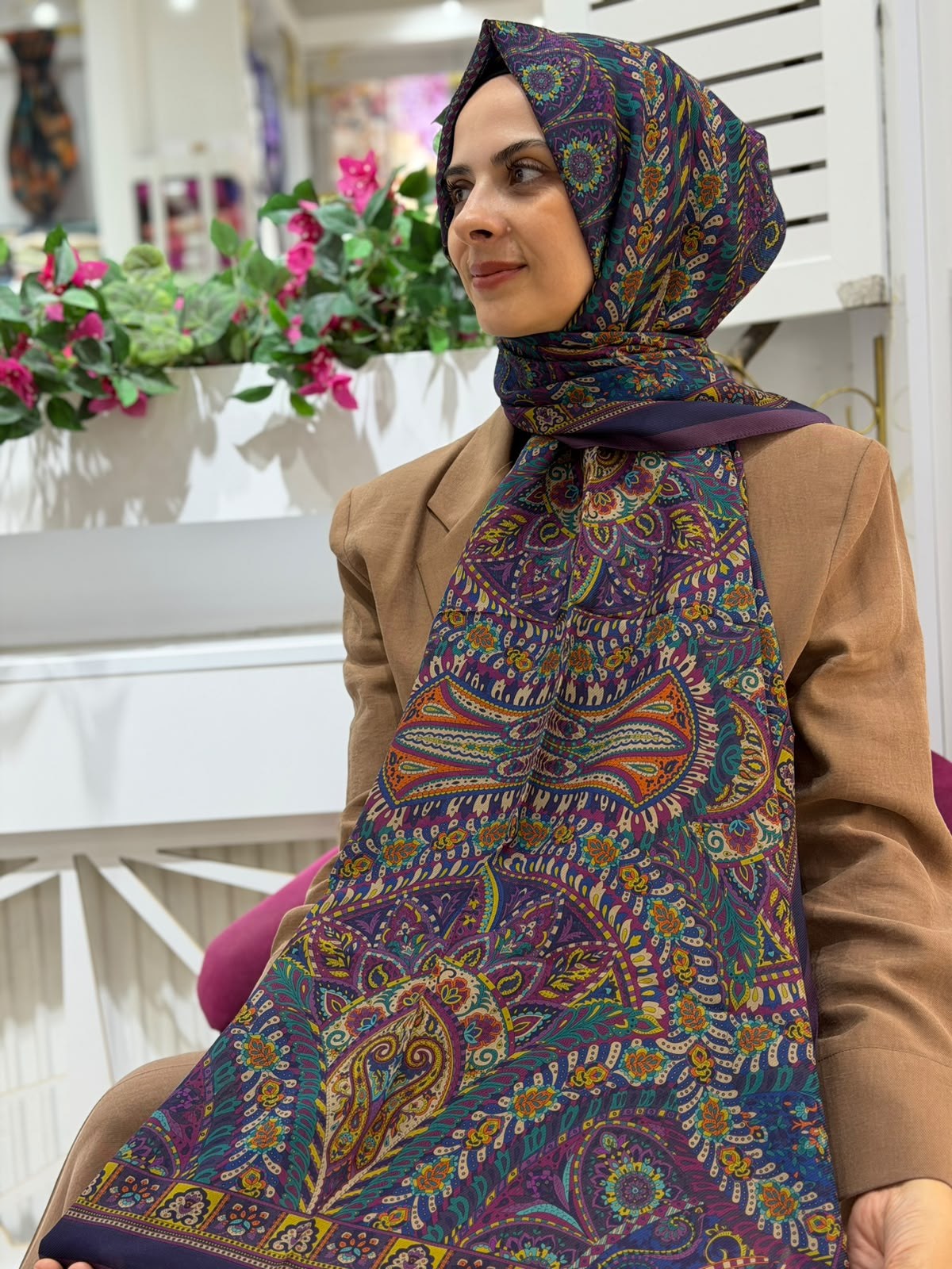 Armine Premium Desenli Şal 03