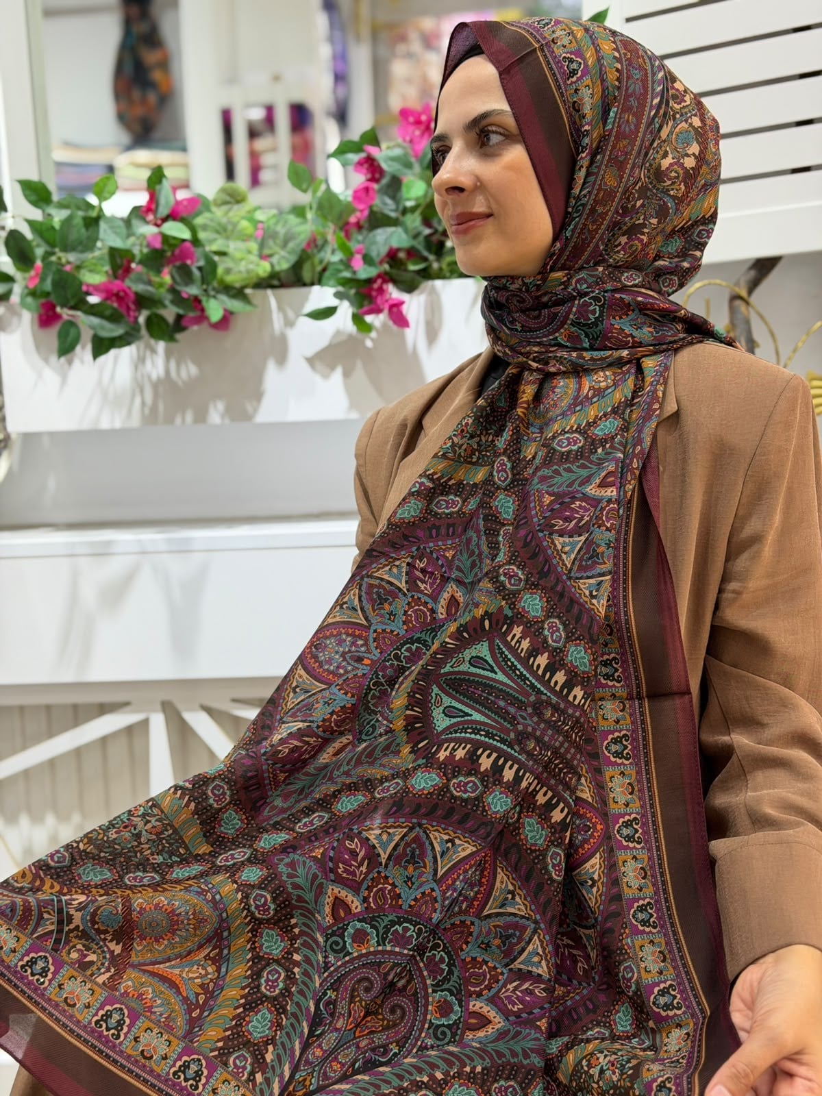 Armine Premium Desenli Şal 04