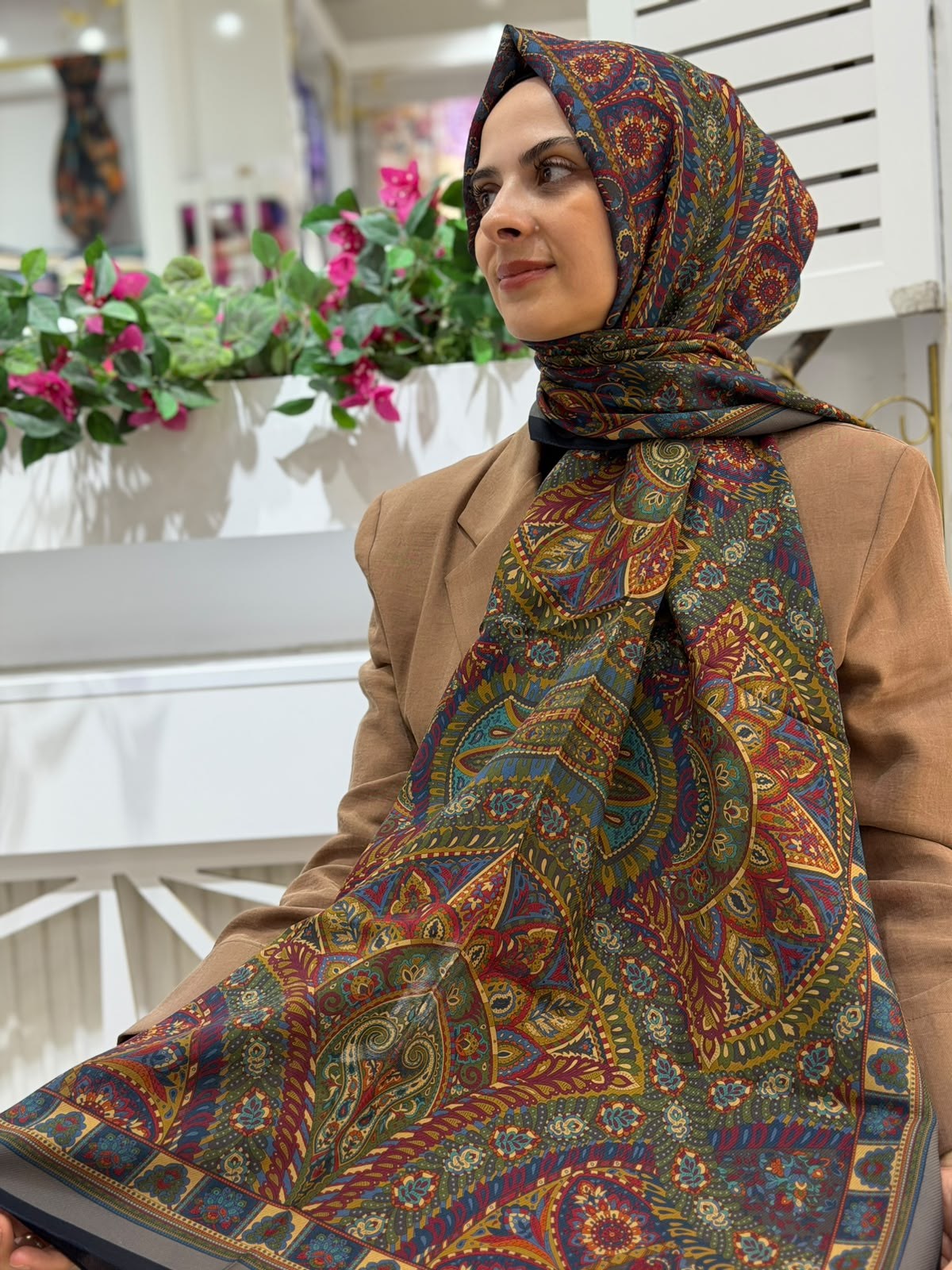 Armine Premium Desenli Şal 05