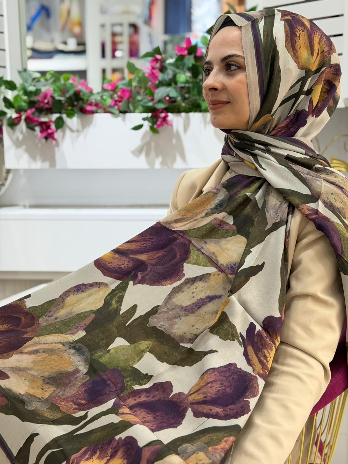 Armine Pure Floş Viskon Şal 01