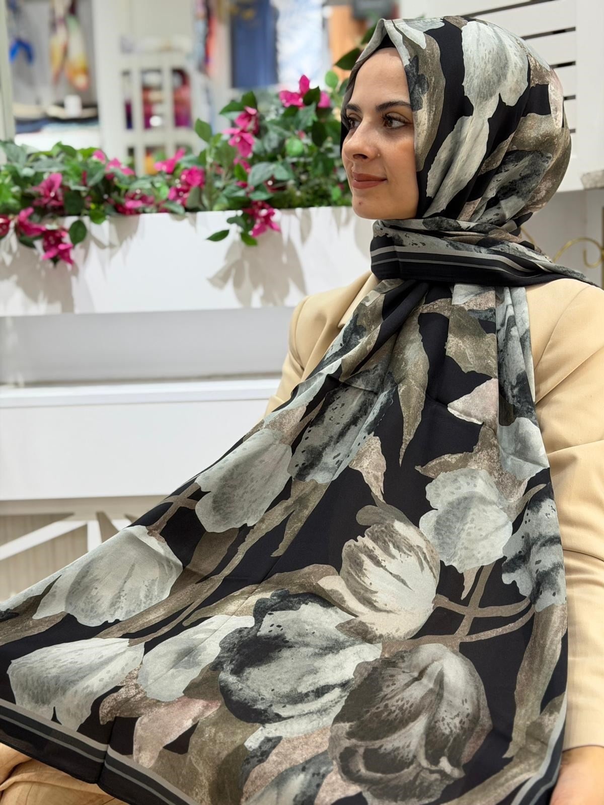 Armine Pure Floş Viskon Şal 10