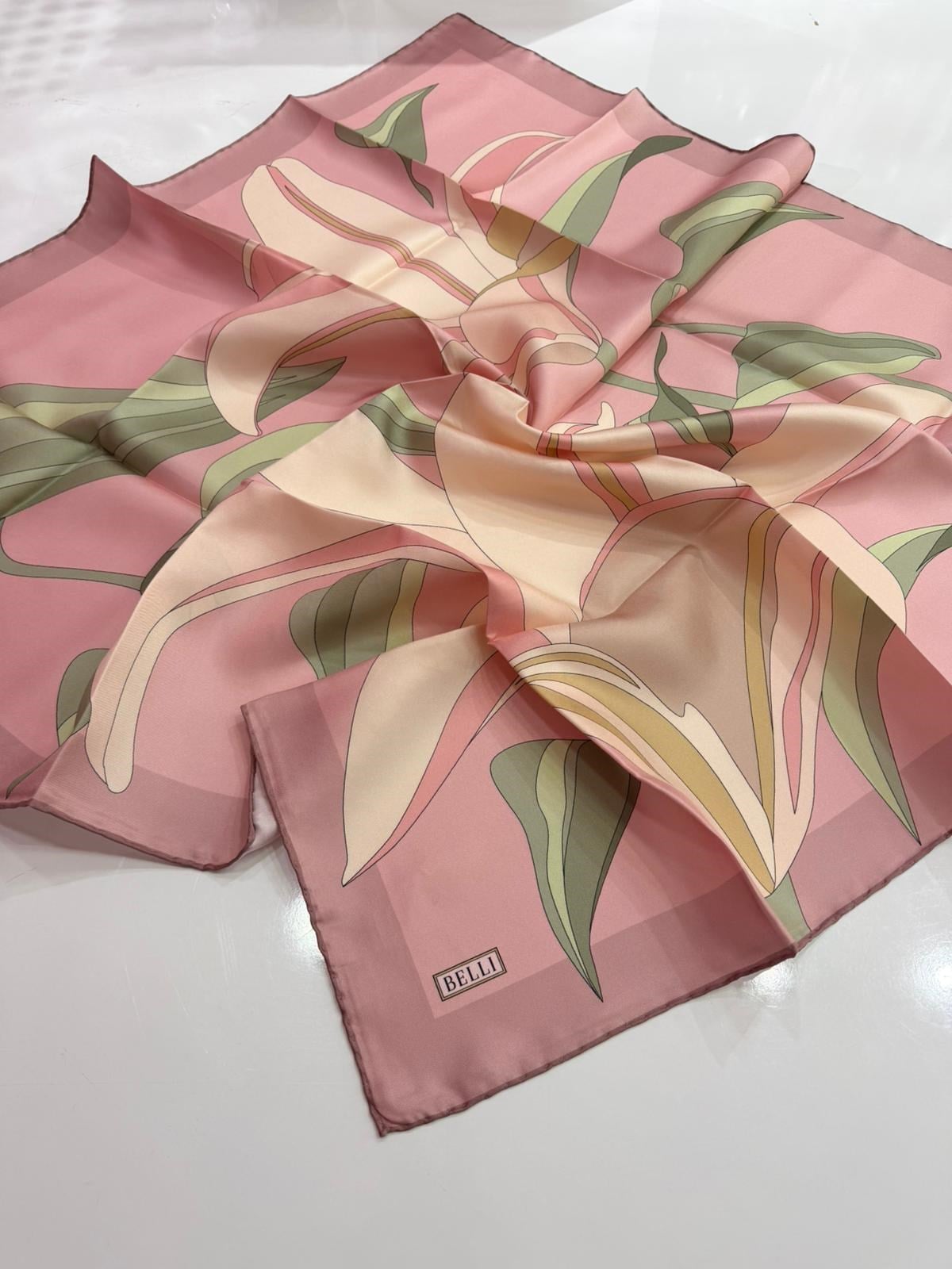 Belli Twill İpek Eşarp 01