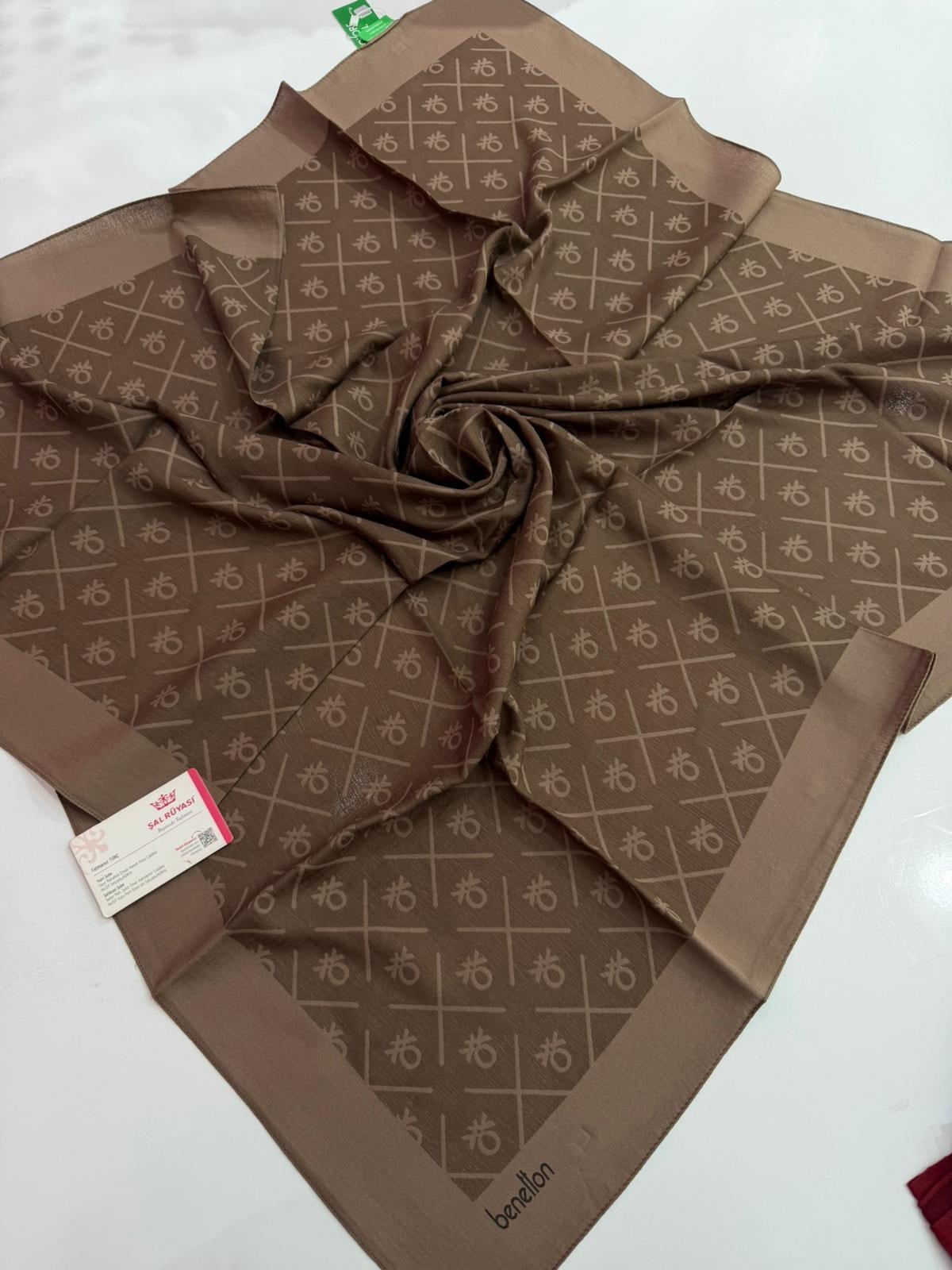 Benetton Monogram Elegante A.Kahve Rengi