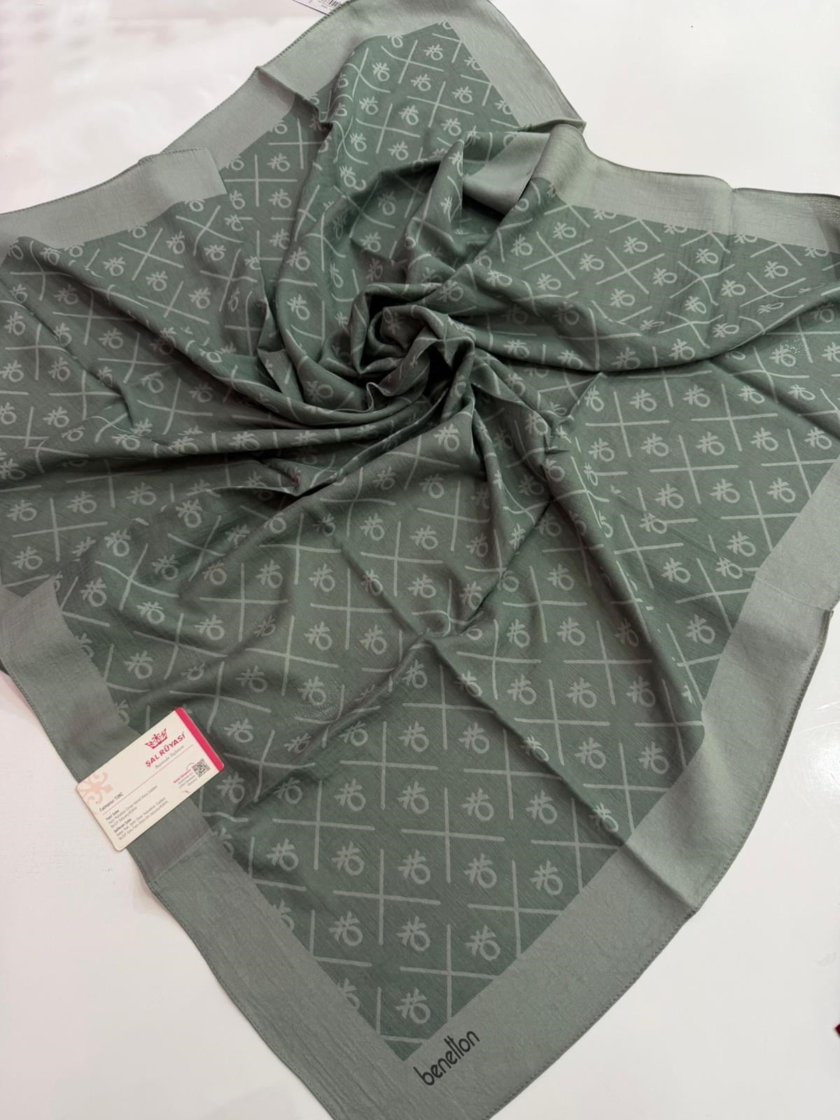 Benetton Monogram Elegante Çağla Rengi