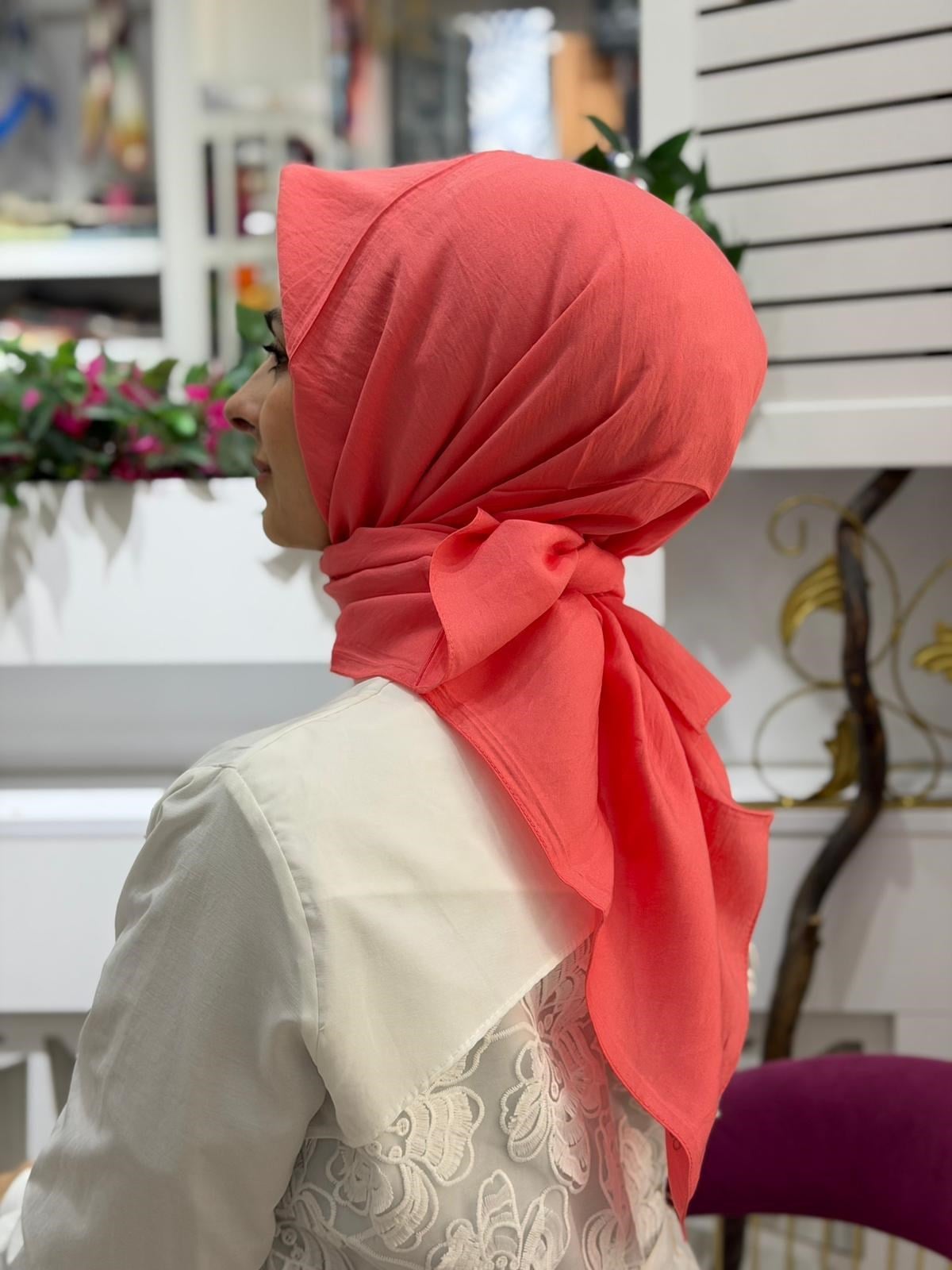 Benetton Viscon Eşarp Nar Çiçeği Rengi
