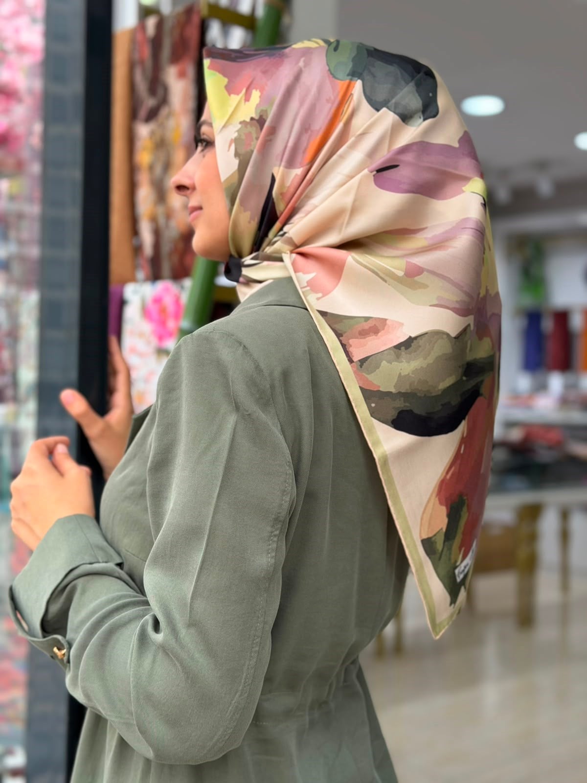 Çağrı İpek Twill İpek Eşarp 01
