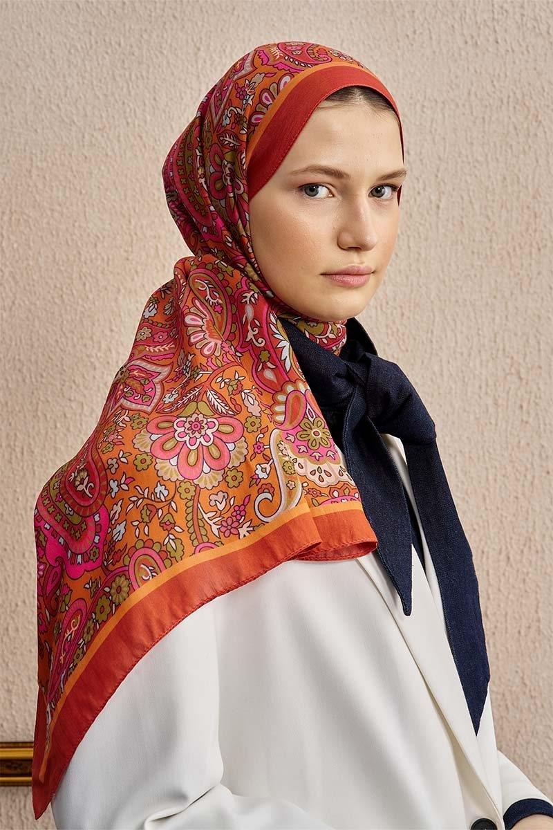 Ed Scarf Celebrity Bliss Şal Turuncu Rengi