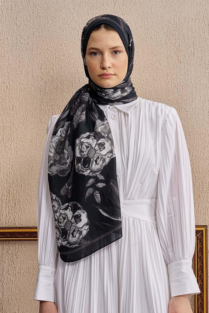Ed Scarf Celebrity Carmina Şal Siyah Rengi