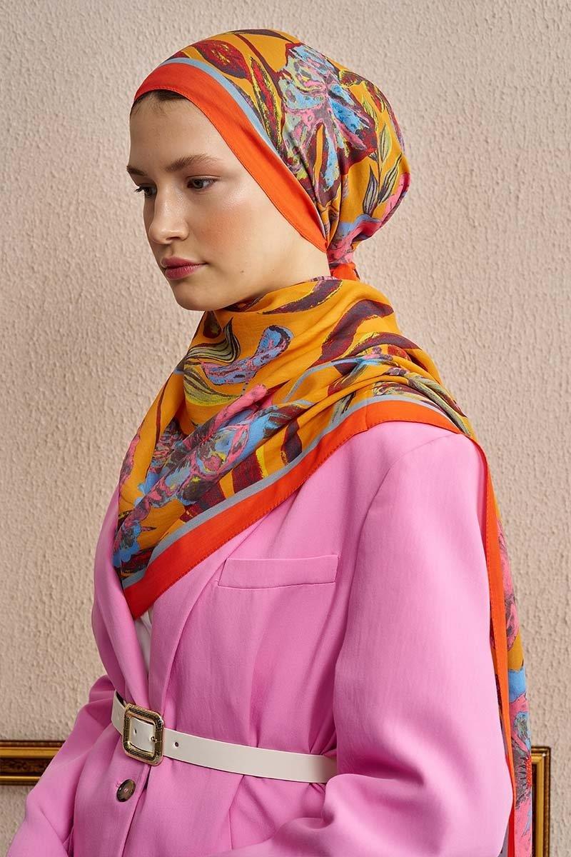 Ed Scarf Celebrity Carmina Şal Turuncu Rengi