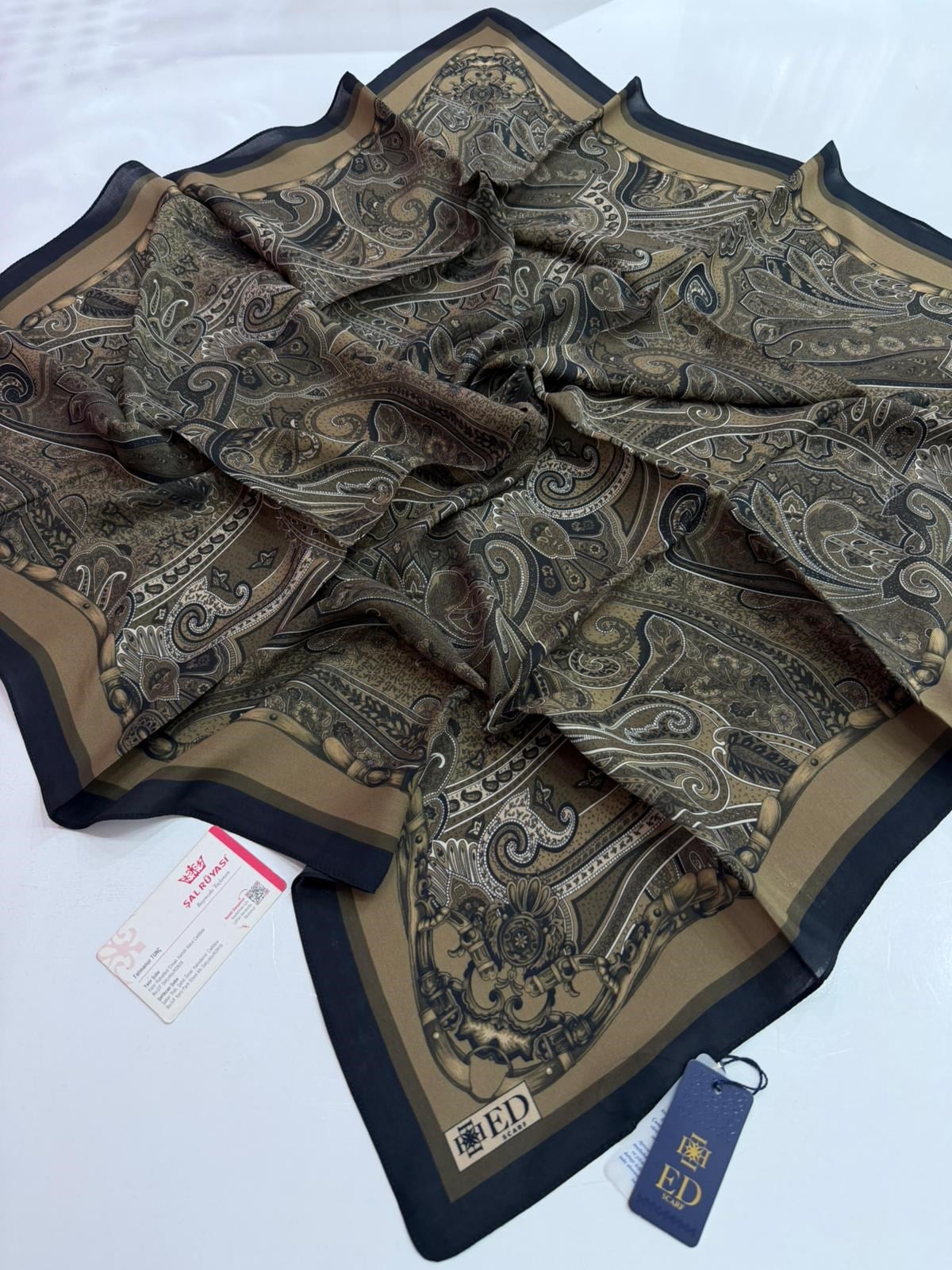 Ed Scarf Floş Viskon Eşarp 03