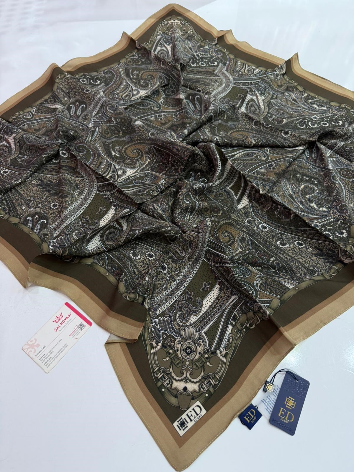 Ed Scarf Floş Viskon Eşarp 05