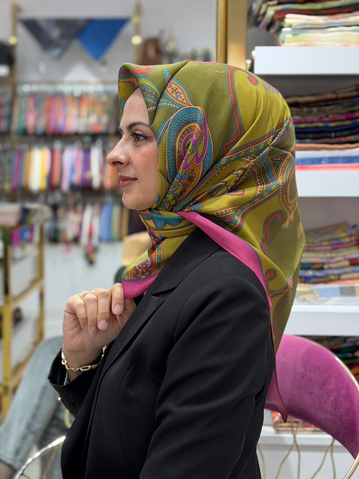 Ed Scarf Floş Viskon Eşarp