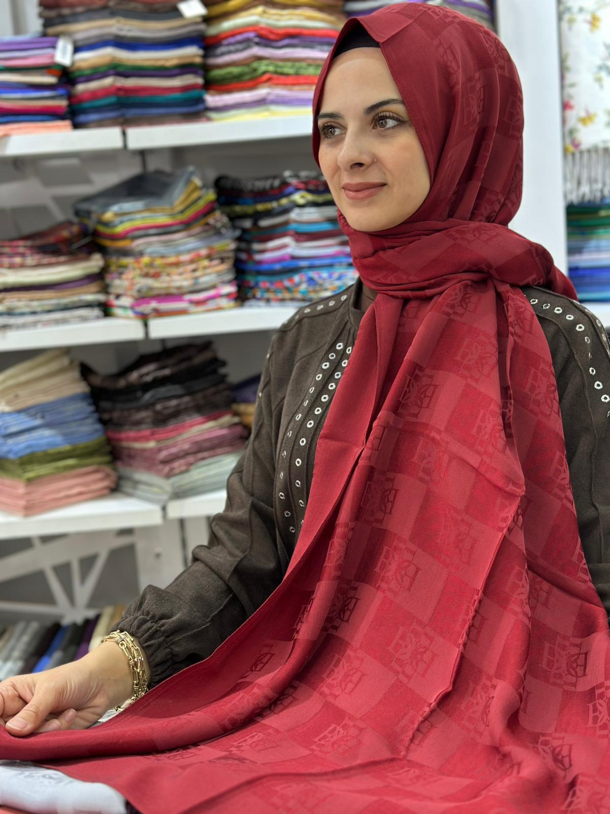 Ed Scarf Naia Pamuk Logo Şal 01