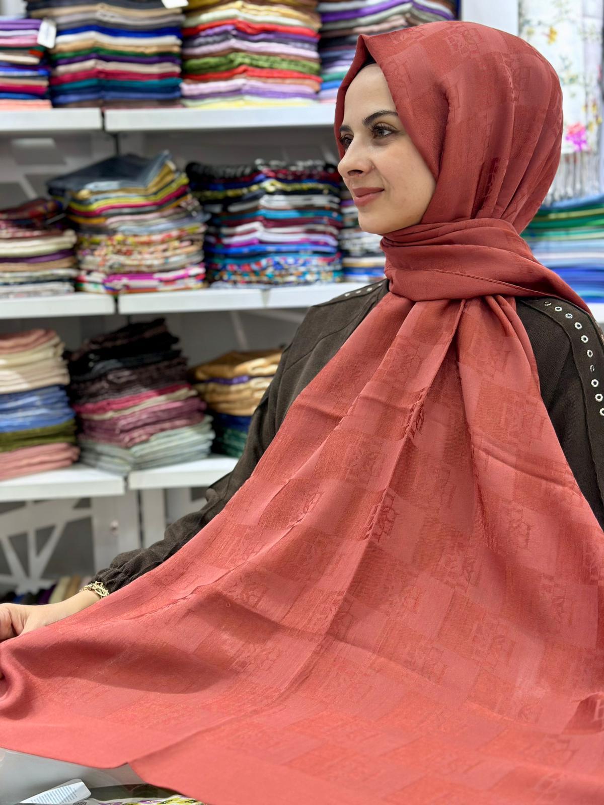 Ed Scarf Naia Pamuk Logo Şal 02