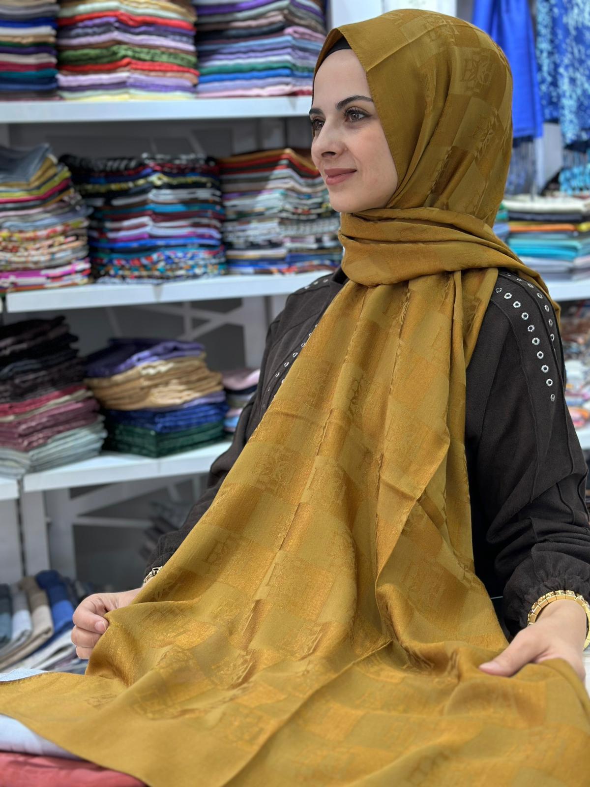 Ed Scarf Naia Pamuk Logo Şal 03