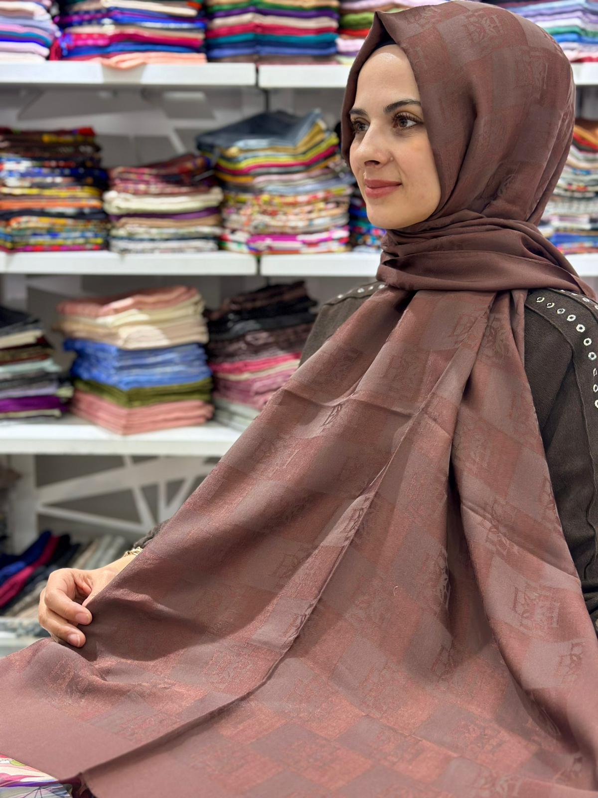 Ed Scarf Naia Pamuk Logo Şal 08
