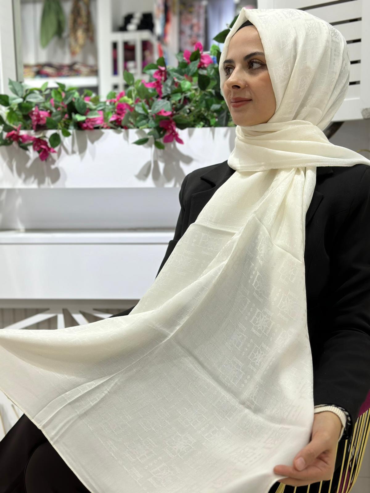 Ed Scarf Naia Pamuk Logo Şal 09
